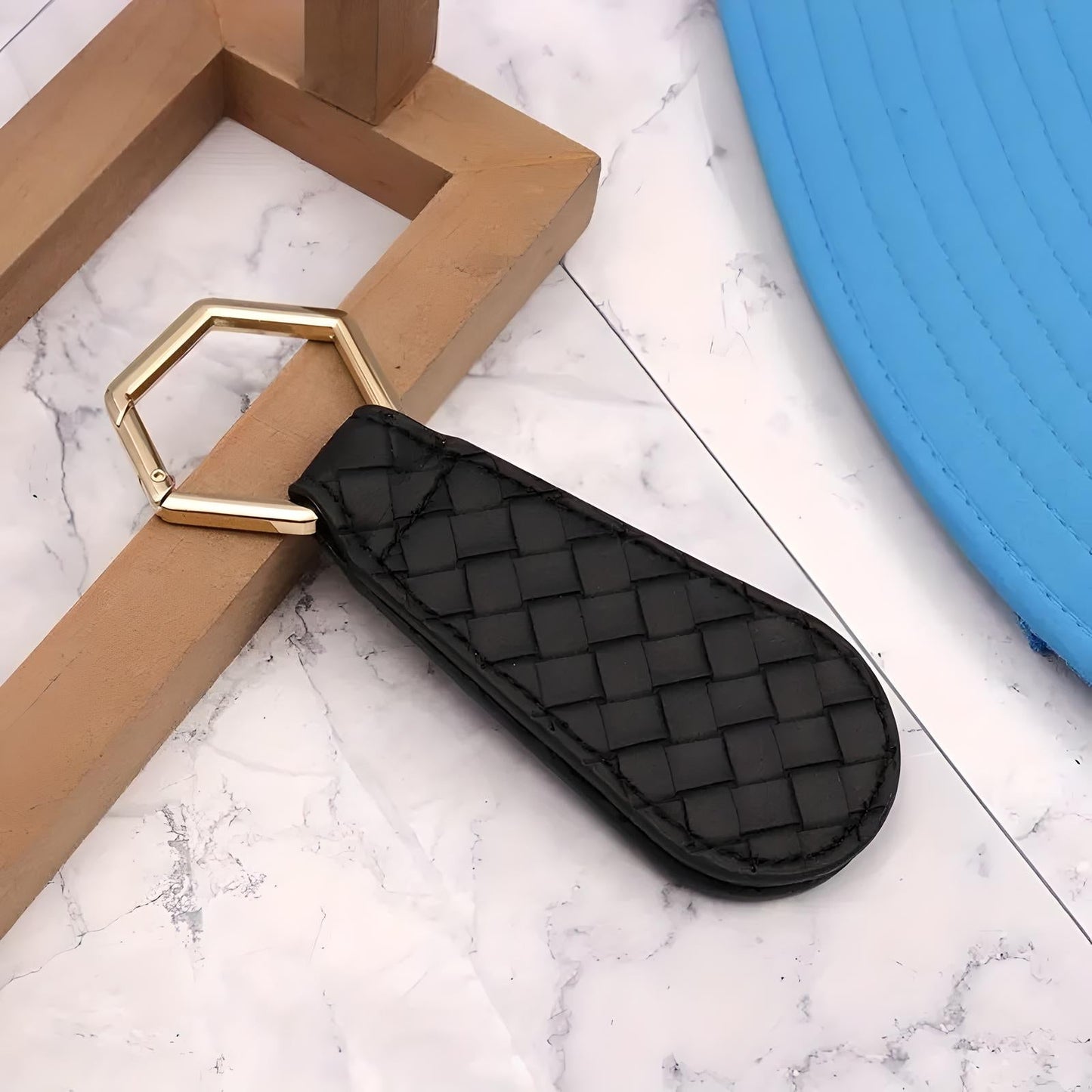 Leather Look Hat Clip