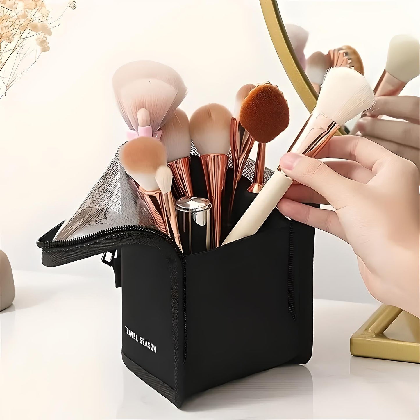 Zipper Cosmetic Bag