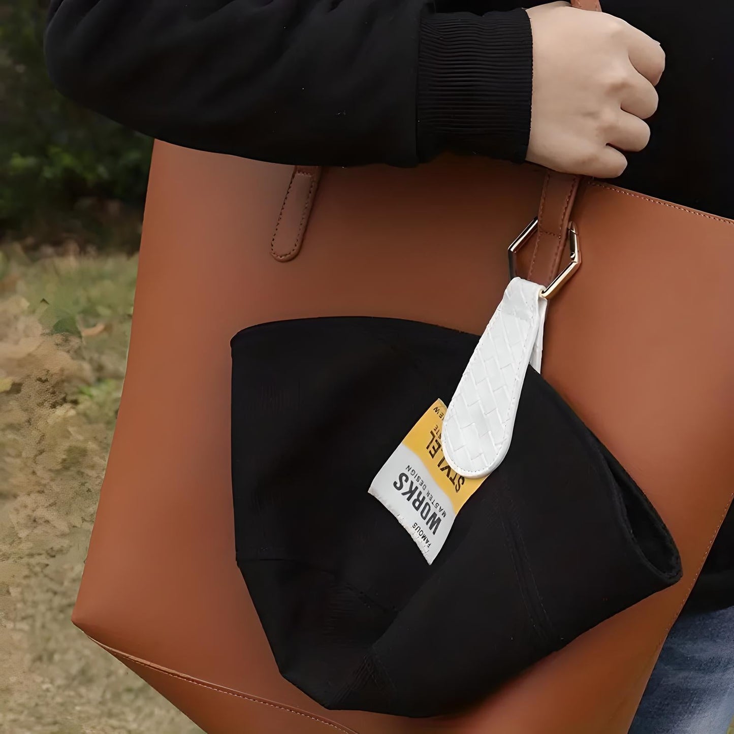 Leather Look Hat Clip