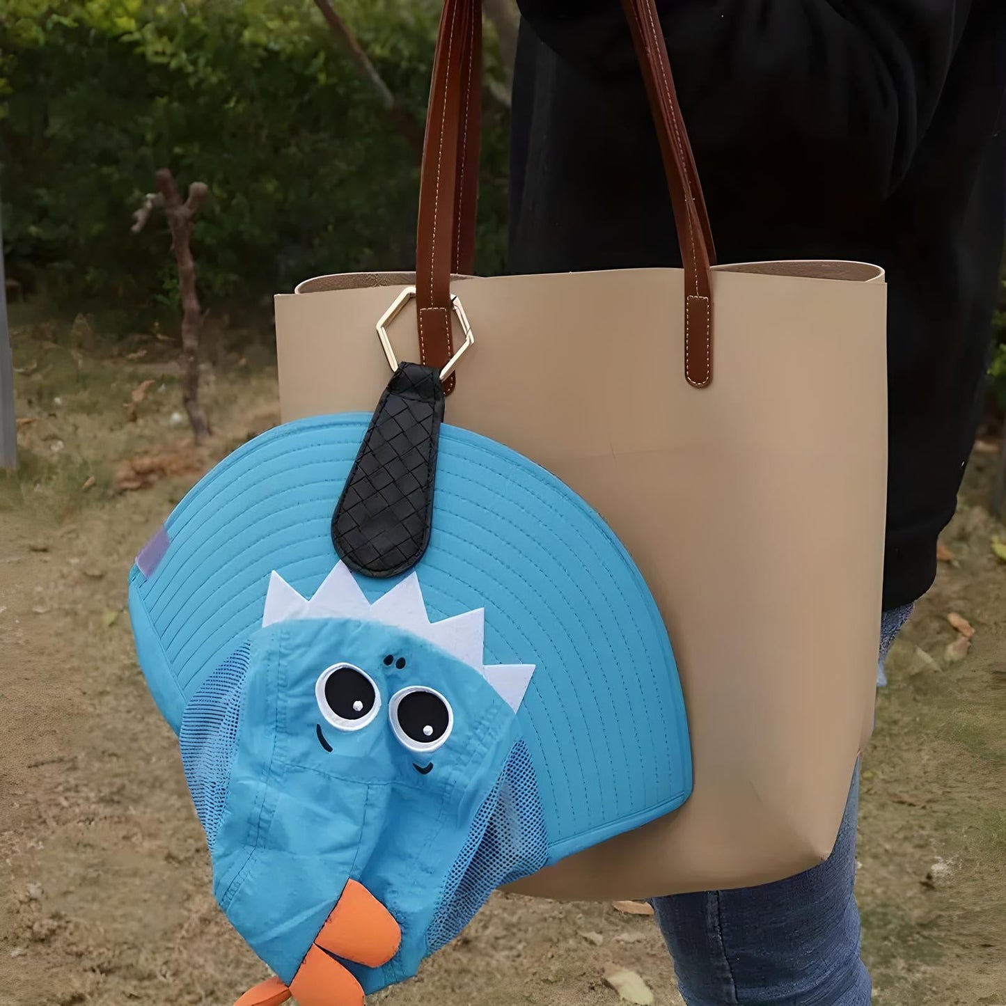 Leather Look Hat Clip