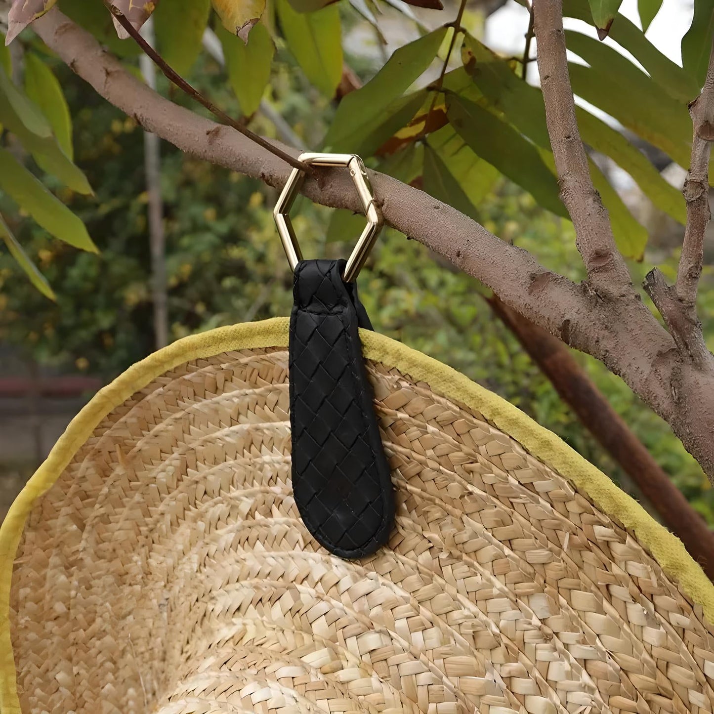 Leather Look Hat Clip