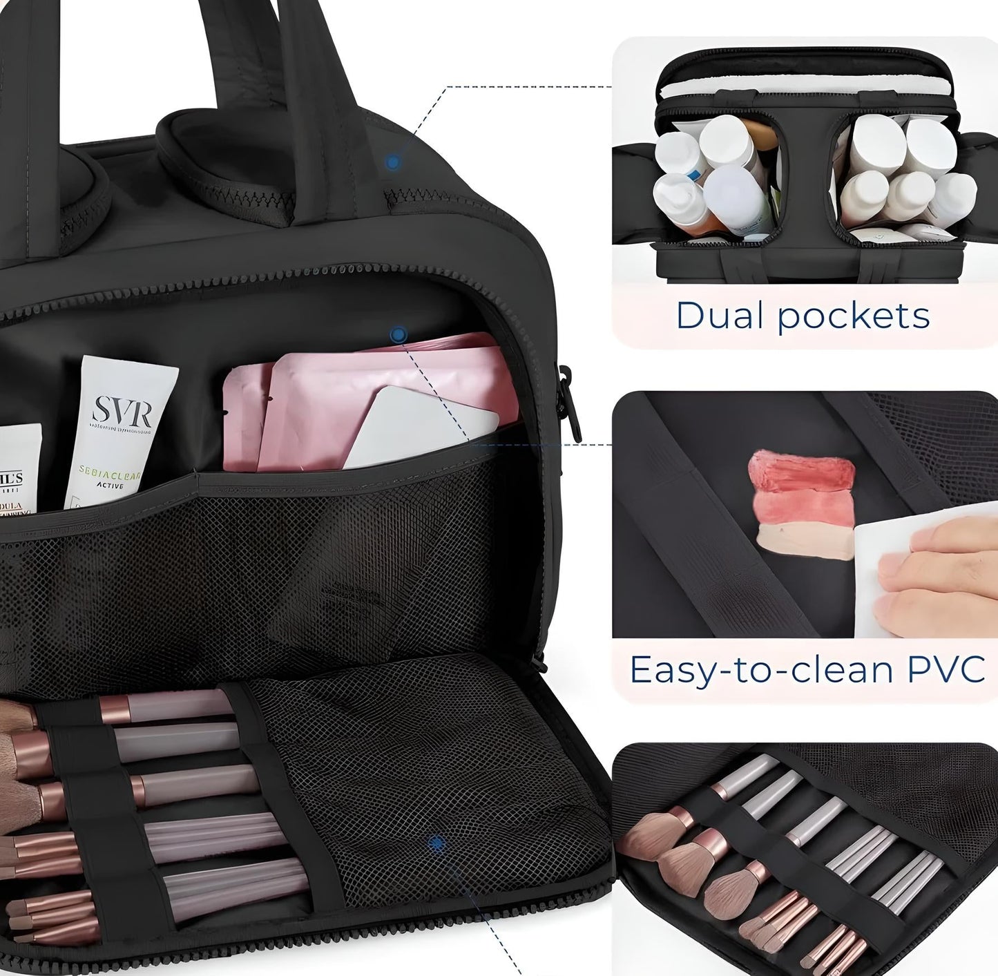 Large Travel Makeup Bag