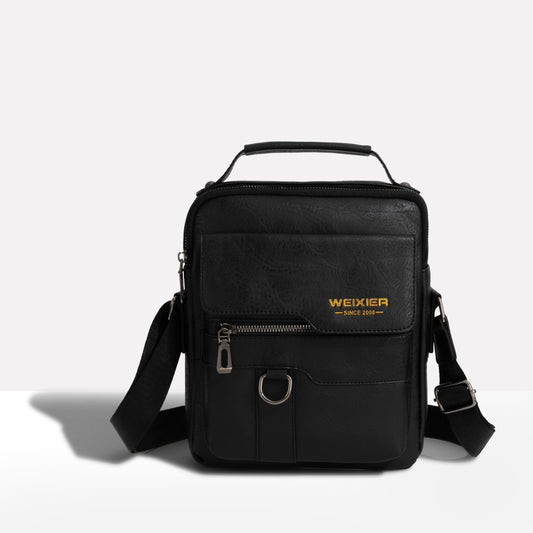 Anti-Theft Leather Look Sling Bag