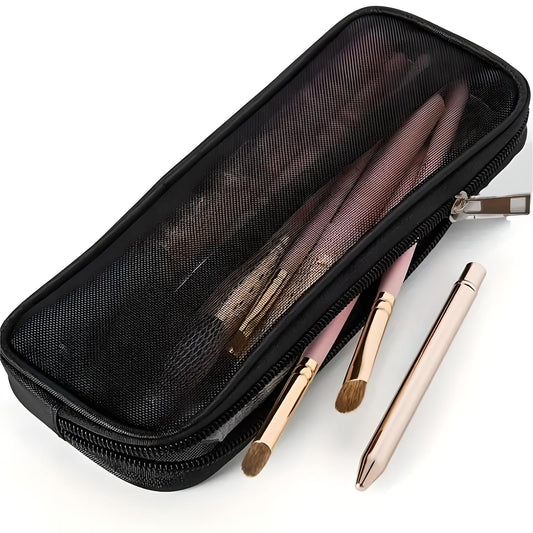 Mesh Makeup Brush Bag