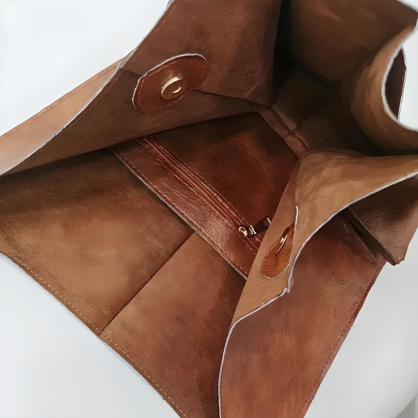 Oversized Leather Look Tote Bag