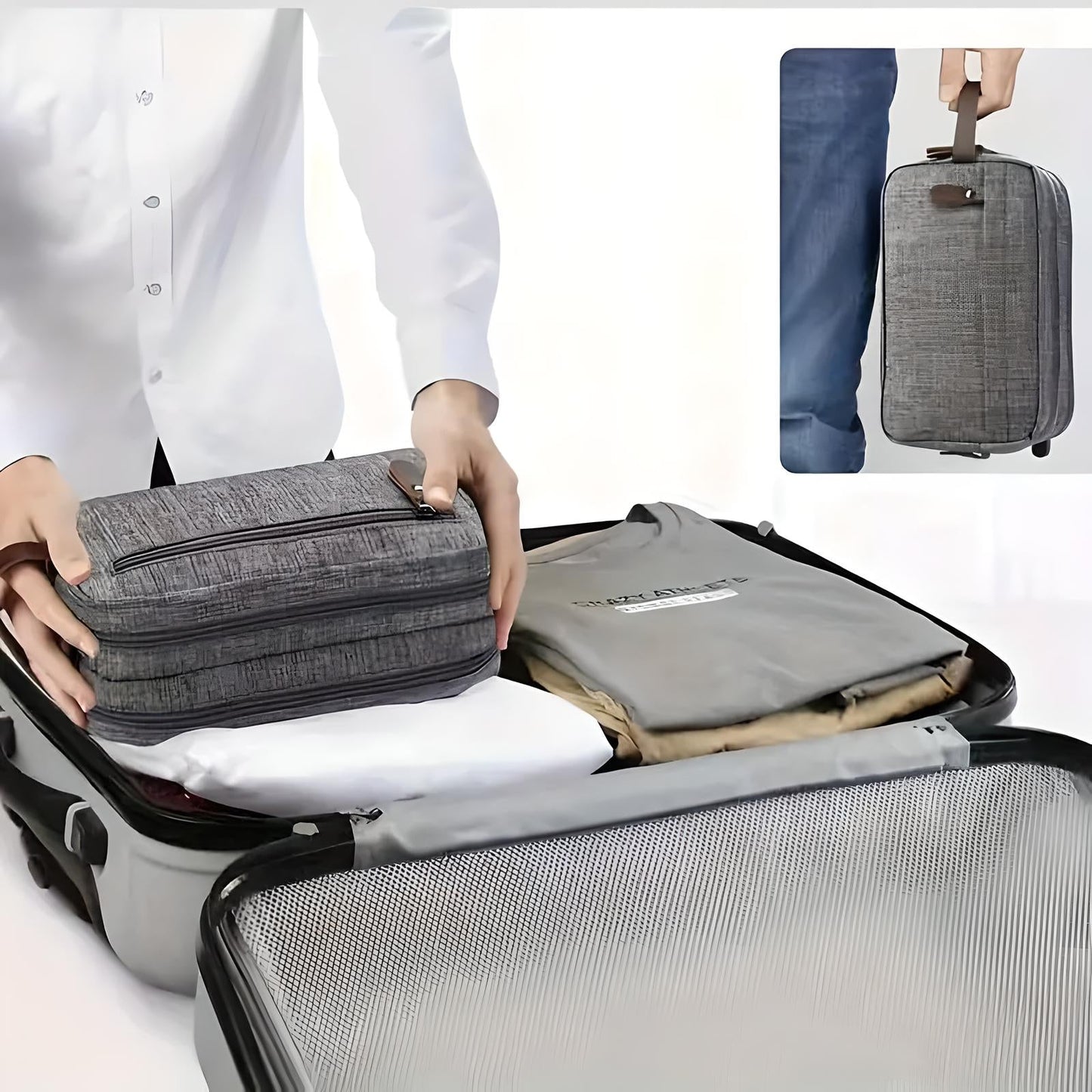 Modern Men's Toiletries Bag