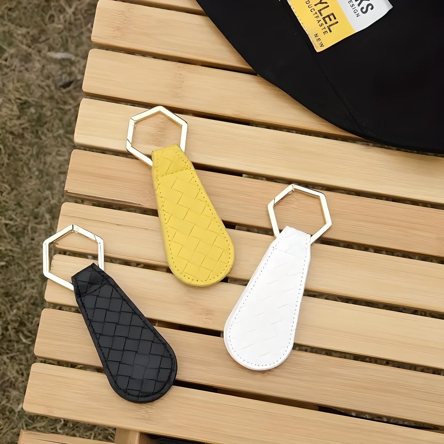 Leather Look Hat Clip