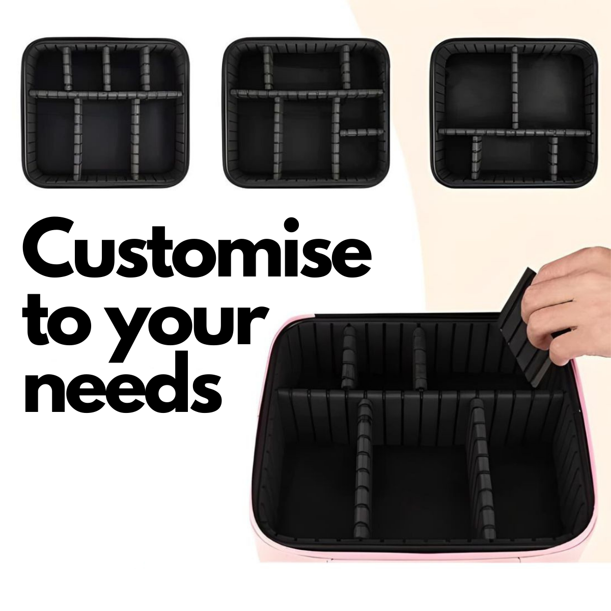 3-in-1 Travel Cosmetic Box