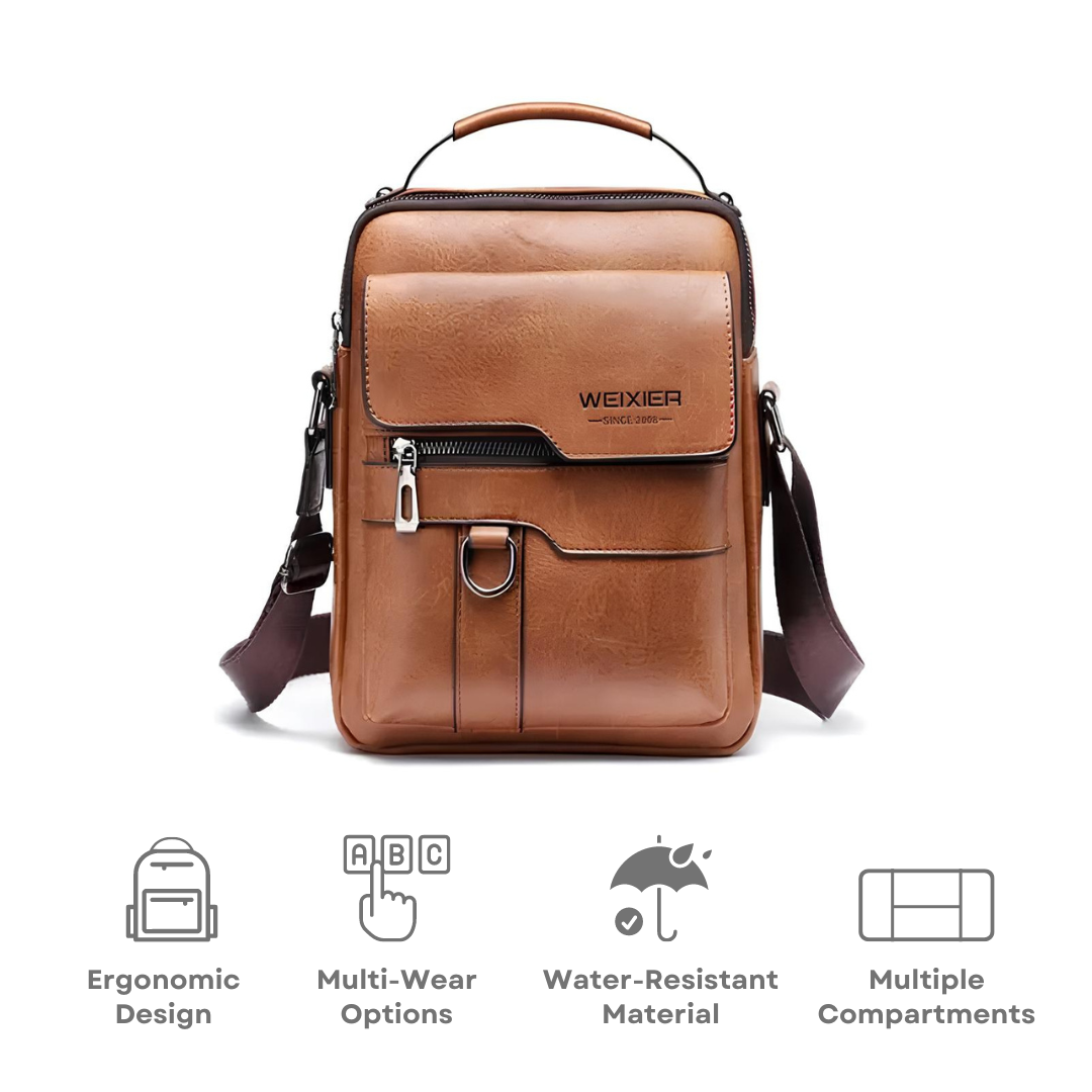 Anti-Theft Leather Look Sling Bag