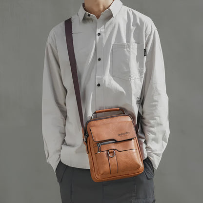 Anti-Theft Leather Look Sling Bag