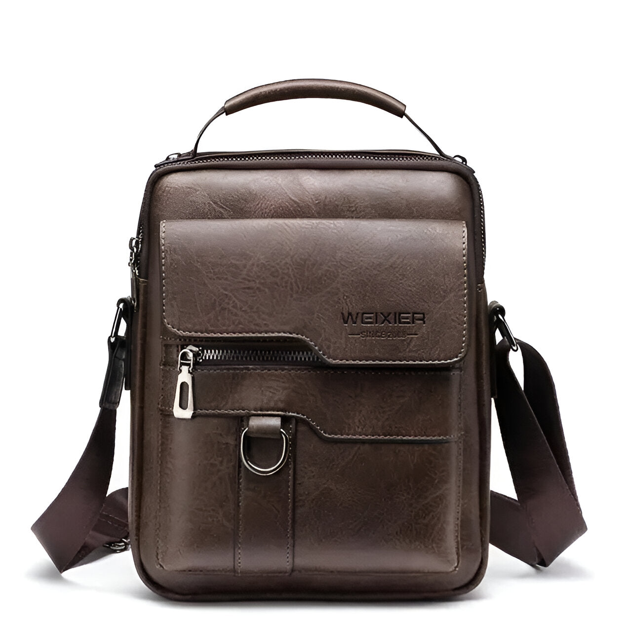 Anti-Theft Leather Look Sling Bag