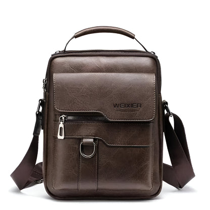Anti-Theft Leather Look Sling Bag